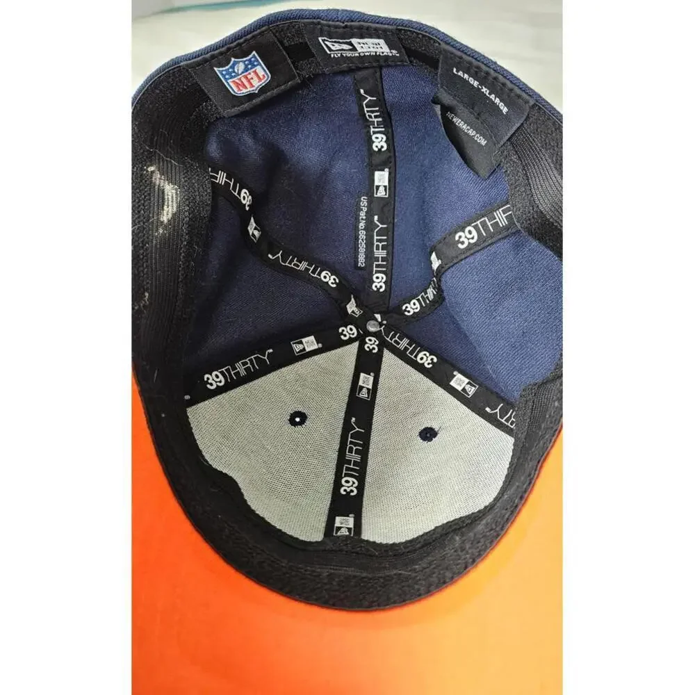 New Era Denver Broncos Navy and Orange‎ Baseball Cap Unisex Size Large/XLarge